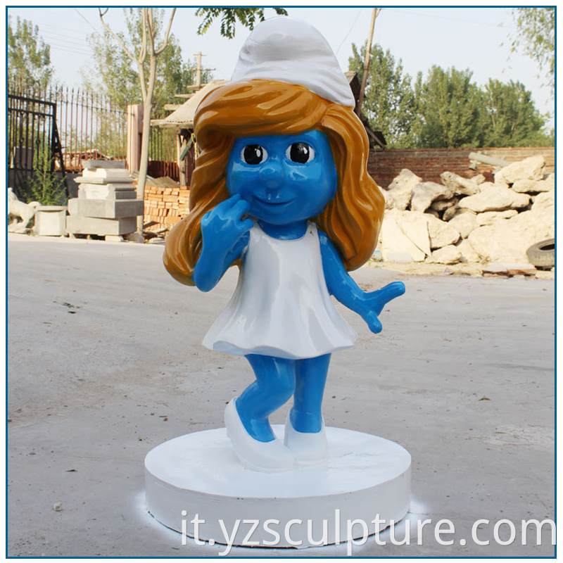 fiberglass cartoon statue